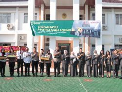 Polres Tulang Bawang Berikan Surprise Pada HUT Ke-79 Mahkamah Agung RI Tahun 2024, AKBP James: Wujud Nyata Sinergitas Antar Lembaga