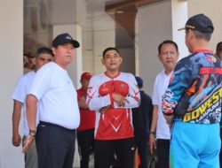 Pj Bupati lampung barat tinjau lokasi persiapan penyambutan kunker gubernur ke lampung barat