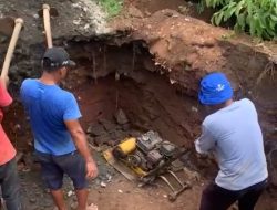 Gerak Cepat, Dinas SDA BMBK Lampung Utara Tangani Jalan Longsor di Kelurahan Kelapa Tujuh Kotabumi Selatan