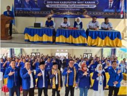 Irham Jafar Lan Putra Hadiri Rakerda dan Pelantikan 227 Pengurus Ranting dan 500 Relawan PAN Way Kanan