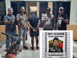 Polsek Pakuan Ratu Bekuk DP (33), Diduga Pelaku Curi Motor di PSMI.