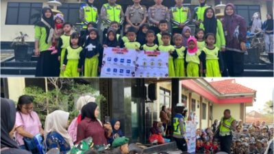 Polisi Sahabat Anak, 167 Anak TK dan Paud Kunjungi Polres Way Kanan